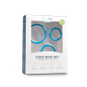 EasyToys Men Only Cockrings en silicone Bleus x3